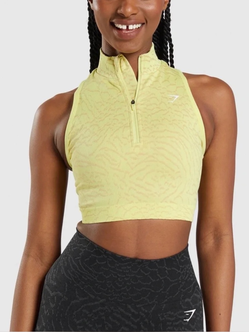 Gymshark Adapt Animal Seamless Crop 1/2 Zip